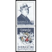 Suecia Sweden 1231/32 1983 Centenario del nacimiento de Hjalmar Bergman MNH
