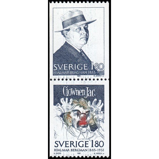 Suecia Sweden 1231/32 1983 Centenario del nacimiento de Hjalmar Bergman MNH Suecia Sweden 1231/32 1983 Centenario del nacimiento de Hjalmar Bergman MNH