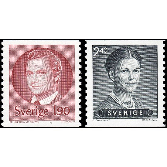 Suecia Sweden 1254/55 1984 Rey Carlos Gustavo XVI y Reina Silvia MNH Suecia Sweden 1254/55 1984 Rey Carlos Gustavo XVI y Reina Silvia MNH