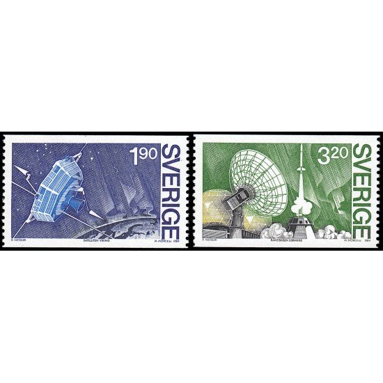 Suecia Sweden 1287/88 1984 Proyecto de satélite Viking MNH Suecia Sweden 1287/88 1984 Proyecto de satélite Viking MNH