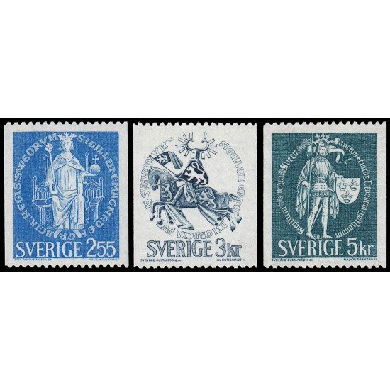 Suecia Sweden 652/54 1970 Sellos y emblemas MNH Suecia Sweden 652/54 1970 Sellos y emblemas MNH