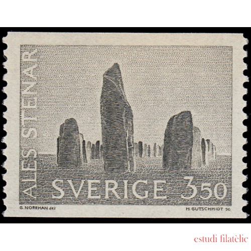 Suecia Sweden 538 1966 Paisajes Las piedras de Ale MNH
