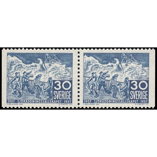 Suecia Sweden 414b 1957 50 aniv. de la asociación nacional de salvamento MNH Suecia Sweden 414b 1957 50 aniv. de la asociación nacional de salvamento MNH