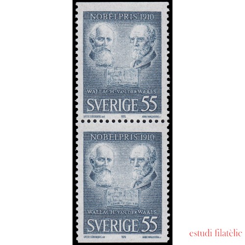 Suecia Sweden 679b 1970 Galardonados con el premio Nobel 1910 MNH