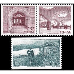 Suecia Sweden 838/40 1974 Centenario de la U.P.U. MNH Suecia Sweden 838/40 1974 Centenario de la U.P.U. MNH