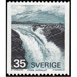 Suecia Sweden 827 1974 Cascada en el Parque Nacional Stora Sjöfallet MNH Suecia Sweden 827 1974 Cascada en el Parque Nacional Stora Sjöfallet MNH