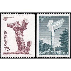 Suecia Sweden 831/32 1974 Europa Esculturas MNH Suecia Sweden 831/32 1974 Europa Esculturas MNH