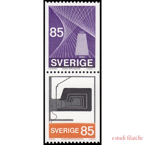 Suecia Sweden 844a 1974 Industria textil sueca MNH