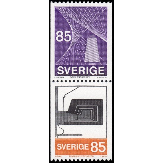 Suecia Sweden 844a 1974 Industria textil sueca MNH Suecia Sweden 844a 1974 Industria textil sueca MNH