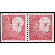 Suecia Sweden 568Ab 1967-71 Gustavo VI MNH