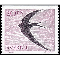 Suecia Sweden 1480 1988 Aves Vencejo común (Apus apus) MNH Suecia Sweden 1480 1988 Aves Vencejo común (Apus apus) MNH