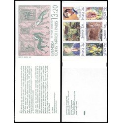 Suecia Sweden C1481 1988 Pintores suecos Carnet MNH Suecia Sweden C1481 1988 Pintores suecos Carnet MNH