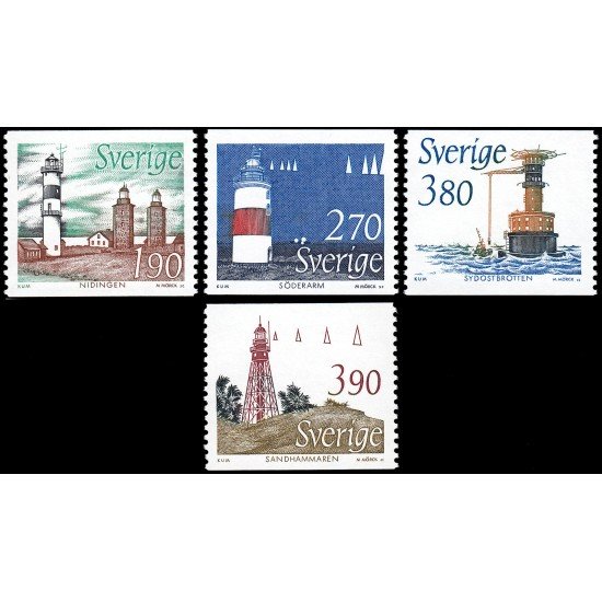 Suecia Sweden 1508/11 1989 Faros MNH Suecia Sweden 1508/11 1989 Faros MNH