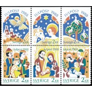 Suecia Sweden 1496/01 1988 Navidad El evangelio según San Lucas MNH