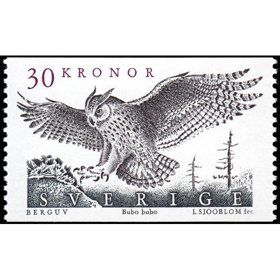 Suecia Sweden 1547 1989 Fauna Búho real MNH Suecia Sweden 1547 1989 Fauna Búho real MNH