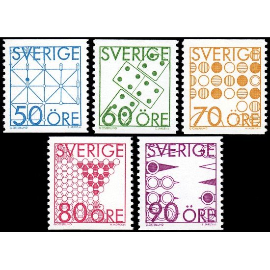 Suecia Sweden 1336/41 1985 Juegos de sociedad MNH Suecia Sweden 1336/41 1985 Juegos de sociedad MNH