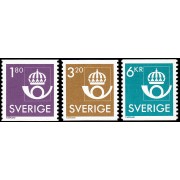 Suecia Sweden 1400/02 1987 Emblema postal MNH
