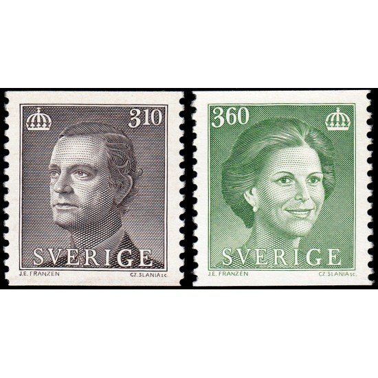 Suecia Sweden 1403/04 1987 Rey Carlos Gustavo XVI y Reina Silvia MNH Suecia Sweden 1403/04 1987 Rey Carlos Gustavo XVI y Reina Silvia MNH