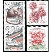 Suecia Sweden 1304a/07 1985 Naturaleza viva MNH