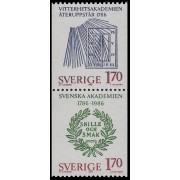 Suecia Sweden 1364a 1986 200 aniv. Academia Bellas Artes sueca MNH