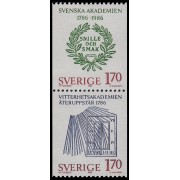 Suecia Sweden 1365a 1986 200 aniv. Academia Bellas Artes sueca MNH