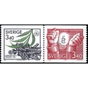 Suecia Sweden 1389a 1986 Por la paz y la libertad MNH