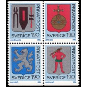Suecia Sweden 1368/71 1986 Escudos provinciales MNH