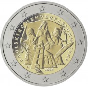 Alemania 2024 2 € euros conmemorativos Paulskirche ( 5 cecas )