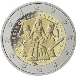 Alemania 2024 2 € euros conmemorativos Paulskirche ( 5 cecas ) Alemania 2024 2 € euros conmemorativos Paulskirche ( 5 cecas )