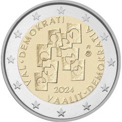 Finlandia 2024 2 € euros conmemorativos Elecciones y Democracia Finlandia 2024 2 € euros conmemorativos Elecciones y Democracia