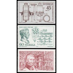 Suecia Sweden 820/22 1974 Aniversarios suecos MNH Suecia Sweden 820/22 1974 Aniversarios suecos MNH