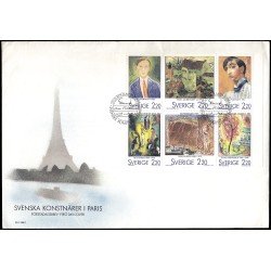 Suecia Sweden SPD FDC 1481/86 1988 Pintores suecos Sobre primer día Suecia Sweden SPD FDC 1481/86 1988 Pintores suecos Sobre primer día