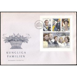Suecia Sweden SPD FDC HB24 1993 Familia Real de Suecia Sobre primer día Suecia Sweden SPD FDC HB24 1993 Familia Real de Suecia Sobre primer día