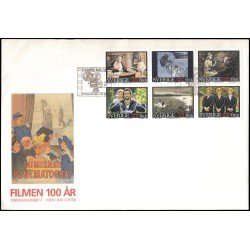 Suecia Sweden SPD FDC 1882/87 1995 Centenario del cine Sobre primer día Suecia Sweden SPD FDC 1882/87 1995 Centenario del cine Sobre primer día
