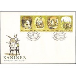 Suecia Sweden SPD FDC 2071/74 1999 Año Nuevo chino Año de la liebre Sobre primer día Suecia Sweden SPD FDC 2071/74 1999 Año Nuevo chino Año de la liebre Sobre primer día