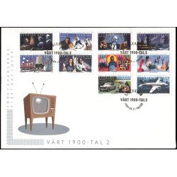 Suecia Sweden SPD FDC 2084/93 1999 Siglo XX Sobre primer día Suecia Sweden SPD FDC 2084/93 1999 Siglo XX Sobre primer día