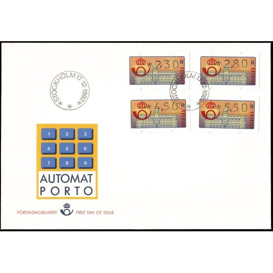 Suecia Sweden SPD FDC D2 1992 Sello de Distribuidores Sobre primer día Suecia Sweden SPD FDC D2 1992 Sello de Distribuidores Sobre primer día