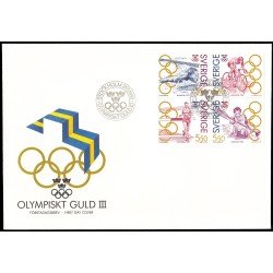 Suecia Sweden SPD FDC 1703/06 1992 Campeones suecos con medalla de oro en los Juegos olímpicos Sobre primer día Suecia Sweden SPD FDC 1703/06 1992 Campeones suecos con medalla de oro en los Juegos olímpicos Sobre primer día