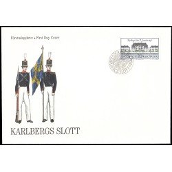 Suecia Sweden SPD FDC 1707 1992 Castillo de Kalberg Escuela de guerra después de 1792 Sobre primer día Suecia Sweden SPD FDC 1707 1992 Castillo de Kalberg Escuela de guerra después de 1792 Sobre primer día