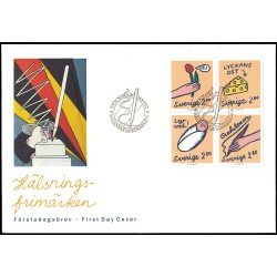 Suecia Sweden SPD FDC 1708/11 1992 Sellos de saludo y felicitaciones Sobre primer día Suecia Sweden SPD FDC 1708/11 1992 Sellos de saludo y felicitaciones Sobre primer día