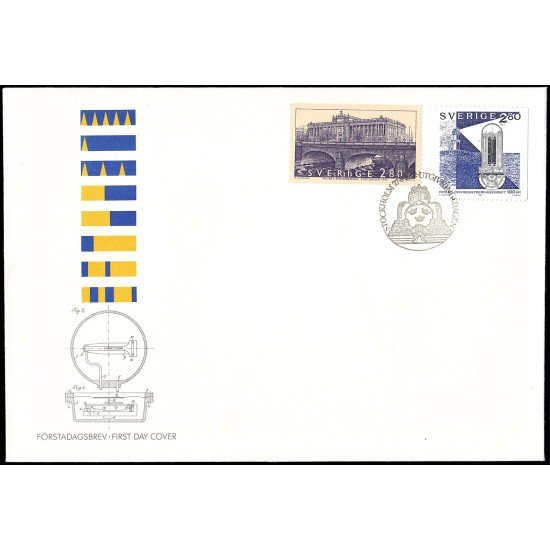 Suecia Sweden SPD FDC 1718/19 1992 Centenario de la Oficina nacional de Patentes, Registro Parlamento sueco sede de la 88 conferencia de la Unión Parlamentaria internacional Sobre primer día Suecia Sweden SPD FDC 1718/19 1992 Centenario de la Oficina nacional de Patentes, Registro Parlamento sueco sede de la 88 conferencia de la Unión Parlamentaria internacional Sobre primer día