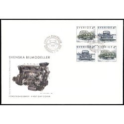Suecia Sweden SPD FDC 1728/29 1992 Automóviles suecos Sobre primer día Suecia Sweden SPD FDC 1728/29 1992 Automóviles suecos Sobre primer día