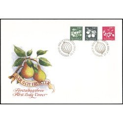 Suecia Sweden SPD FDC 1749/51 1993 Frutos Sobre primer día Suecia Sweden SPD FDC 1749/51 1993 Frutos Sobre primer día