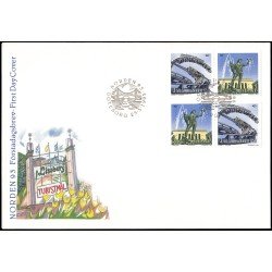 Suecia Sweden SPD FDC 1754/55 1993 Turismo entre países nórdicos Sobre primer día Suecia Sweden SPD FDC 1754/55 1993 Turismo entre países nórdicos Sobre primer día