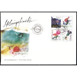 Suecia Sweden SPD FDC 1767/70 1993 Deseos y felicitaciones Sobre primer día Suecia Sweden SPD FDC 1767/70 1993 Deseos y felicitaciones Sobre primer día