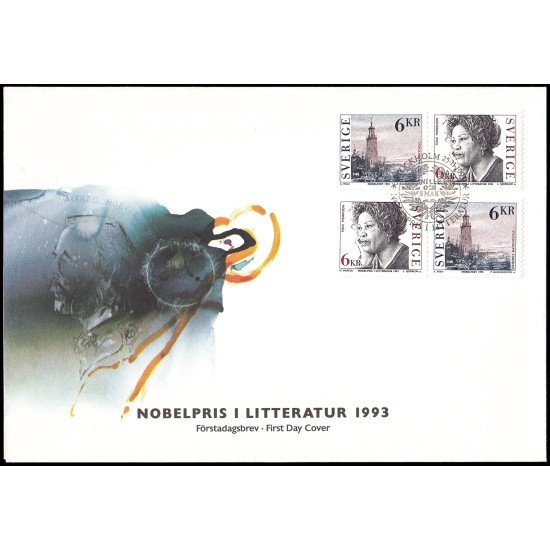 Suecia Sweden SPD FDC 1781/82 1993 Homenaje a Toni Morrison premio Nobel de literatura 1993 Sobre primer día Suecia Sweden SPD FDC 1781/82 1993 Homenaje a Toni Morrison premio Nobel de literatura 1993 Sobre primer día