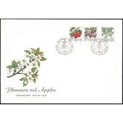 Suecia Sweden SPD FDC 1790/92 1994 Frutas Sobre primer día Suecia Sweden SPD FDC 1790/92 1994 Frutas Sobre primer día