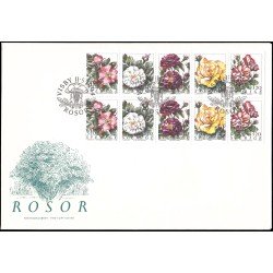 Suecia Sweden SPD FDC 1807/11 1994 Flores Rosas Sobre primer día Suecia Sweden SPD FDC 1807/11 1994 Flores Rosas Sobre primer día
