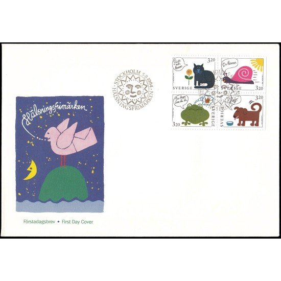 Suecia Sweden SPD FDC 1818/21 1994 Sellos de saludo y felicitaciones Sobre primer día Suecia Sweden SPD FDC 1818/21 1994 Sellos de saludo y felicitaciones Sobre primer día