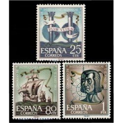 España Spain 1513/15 1963 Congreso Inst. Hispánicas MNH España Spain 1513/15 1963 Congreso Inst. Hispánicas MNH